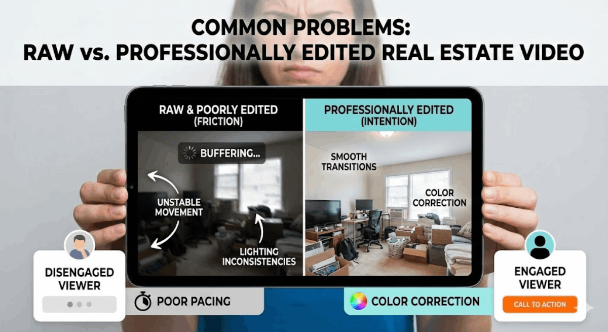 Real Estate Video Editing Services 24/7 delivery