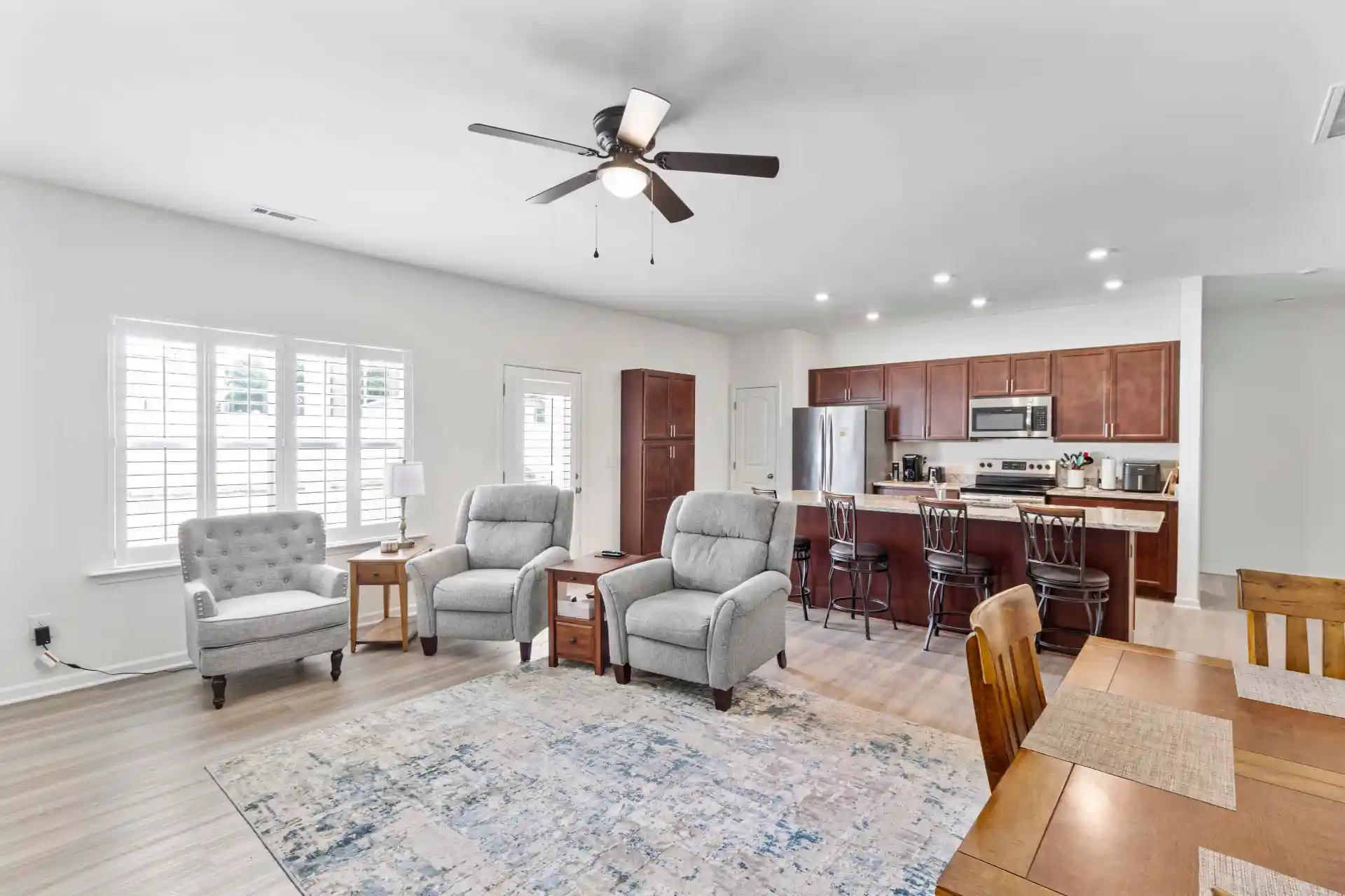 Before real estate photo editing – original unedited image provided by the client.