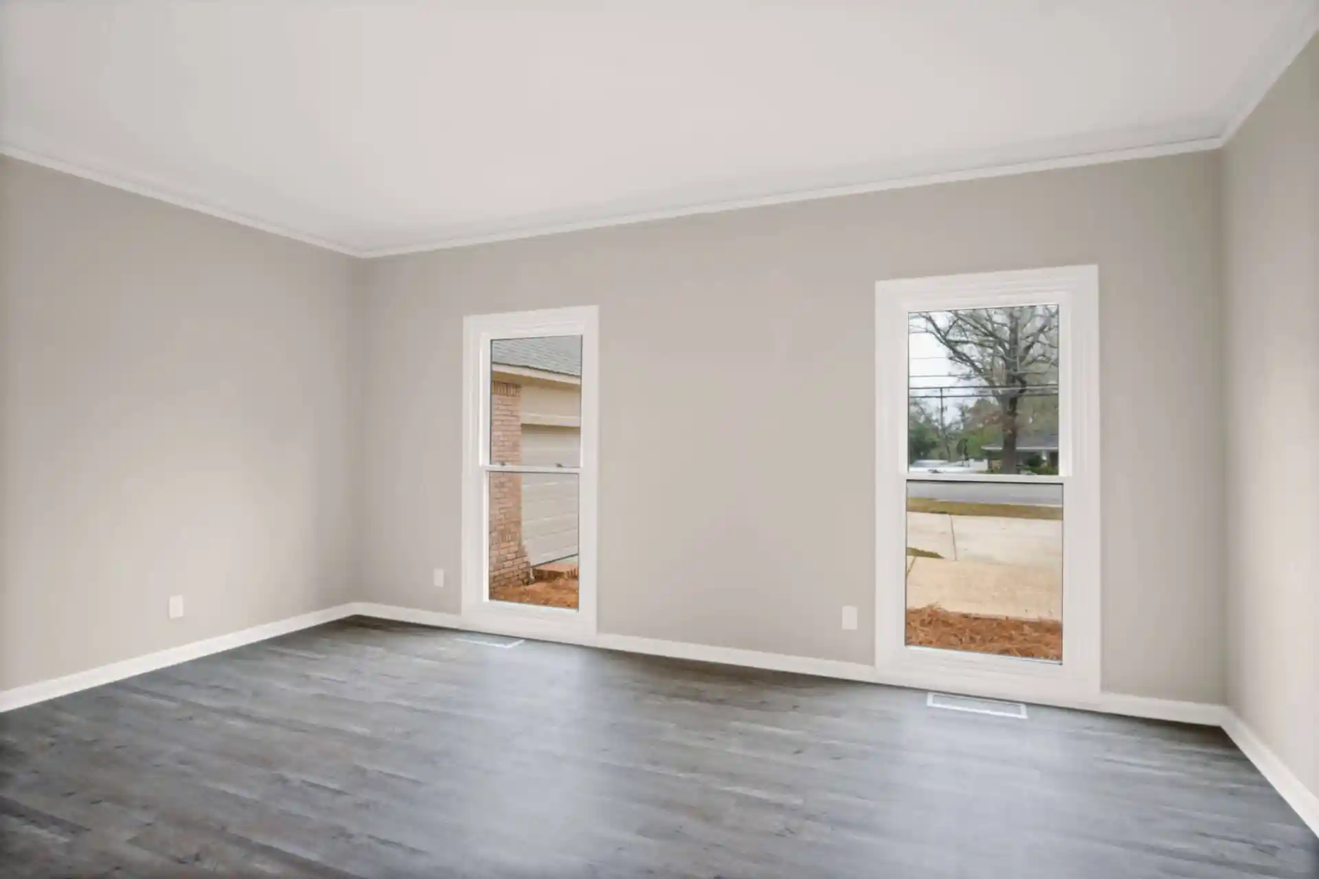 Before dust spot removal in real estate photo editing